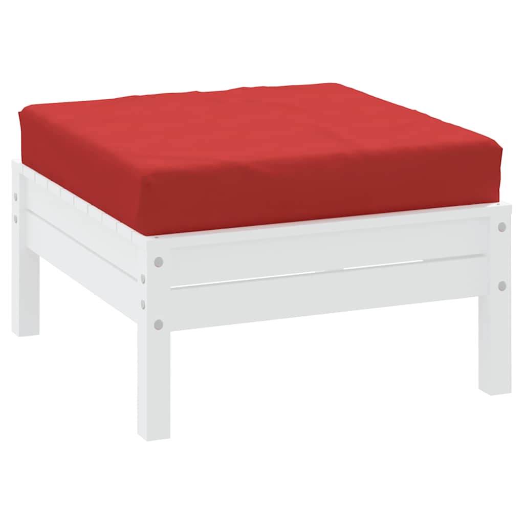 vidaXL Palletkussen 60x60x9,5 cm oxford stof rood afbeelding
