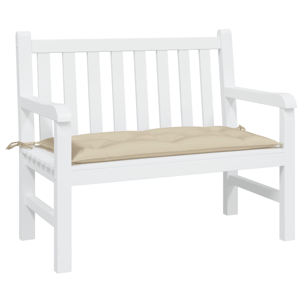 vidaXL Tuinbankkussen 110x50x7 cm oxford stof beige afbeelding