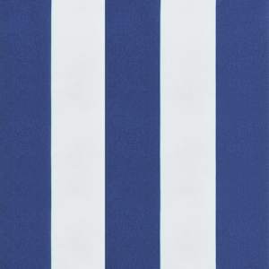 Poduška na zahradní lavici modré a bílé pruhy 110x50x7cm textil - obrázek 6