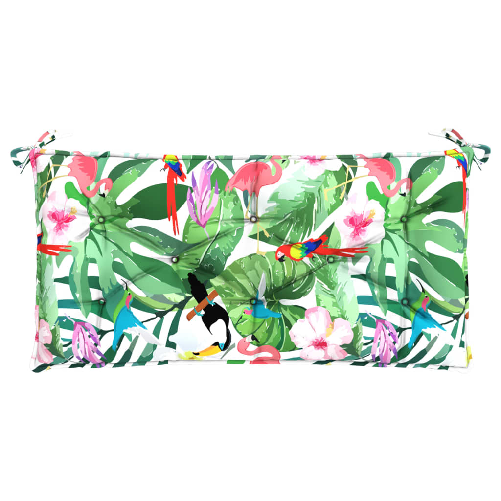 vidaXL Poduška na zahradní lavici vícebarevná 110 x 50 x 7 cm textil