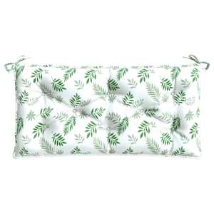 Poduška na zahradní lavici vzor listů 110 x 50 x 7 cm textil - obrázek 2