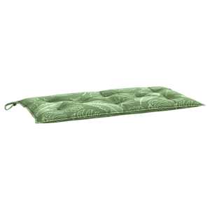 Poduška na zahradní lavici vzor listů 110 x 50 x 7 cm textil - obrázek 4
