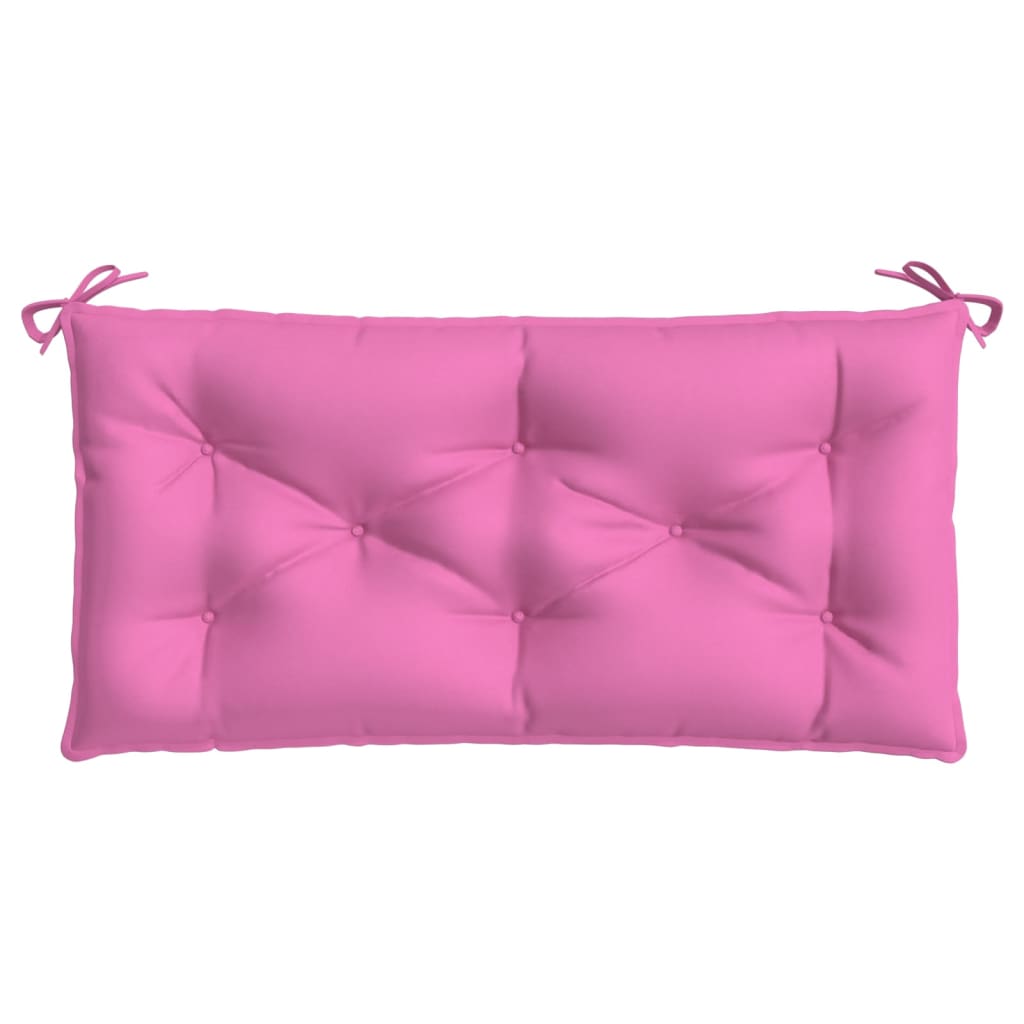 vidaXL Poduška na zahradní lavici růžová 110 x 50 x 7 cm textil
