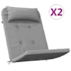 vidaXL Adirondack toolipadjad 2 tk, hall, oxford kangas