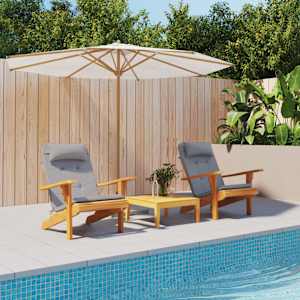 Blazine za stole Adirondack 2 kosa siva oxford tkanina