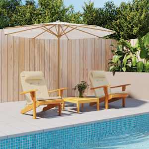 Blazine za stole Adirondack 2 kosa bež oxford tkanina