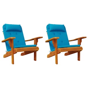Podušky na židli Adirondack 2 ks světle modré oxfordská látka - obrázek 4