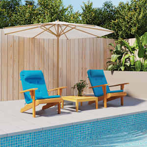 Blazine za adirondack stole 2 kosa svetlo modra oxford tkanina