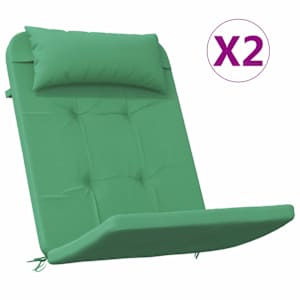 Polštáře na židle 2 pcs Zelená 58 x 77 x 4,5 cm Oxford látka - obrázek 3
