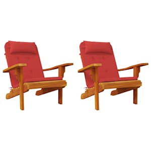 Podušky na židli Adirondack 2 ks červené oxfordská látka - obrázek 4