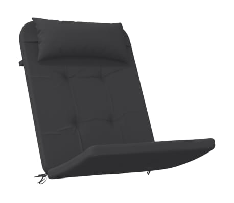 vidaXL Adirondack-Auflagen 2 Stk. Schwarz Oxford-Gewebe