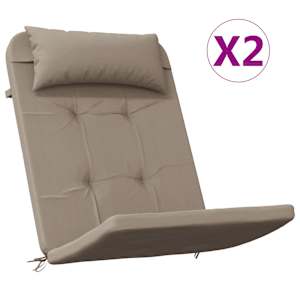 Podušky na židli Adirondack 2 ks taupe oxfordská látka - obrázek 2