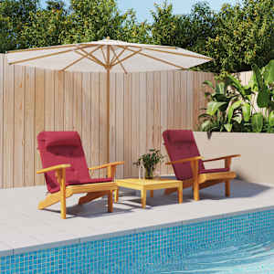 Blazine za stole Adirondack 2 kosa vinsko rdeča oxford tkanina