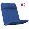 vidaXL Toolipadjad 2 tk Oxfordi kangas Sinine 58 x 77 x 4,5 cm