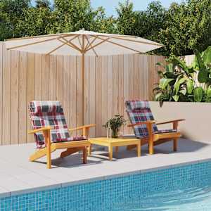 Blazine za stole Karirano 2 pcs Rdeča Karirana 58 x 77 x 4,5 cm