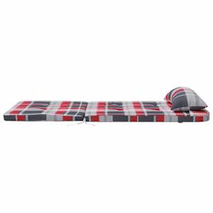 Polštáře na židle 2 pcs Červená kostka 58 x 77 x 4,5 cm - obrázek 7