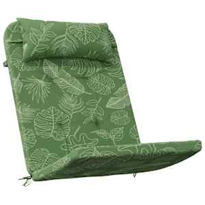 vidaXL krēslu spilveni, 2 gab., lapu apdruka, oksforda audums