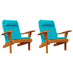 Polštáře na židle 2 pcs Tyrkysová 58 x 77 x 4,5 cm Oxford látka - obrázek 2