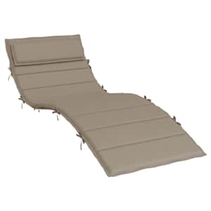 Poduška na lehátko taupe 180x60x4 cm oxfordská látka - obrázek 2
