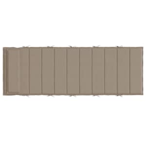 Poduška na lehátko taupe 180x60x4 cm oxfordská látka - obrázek 5