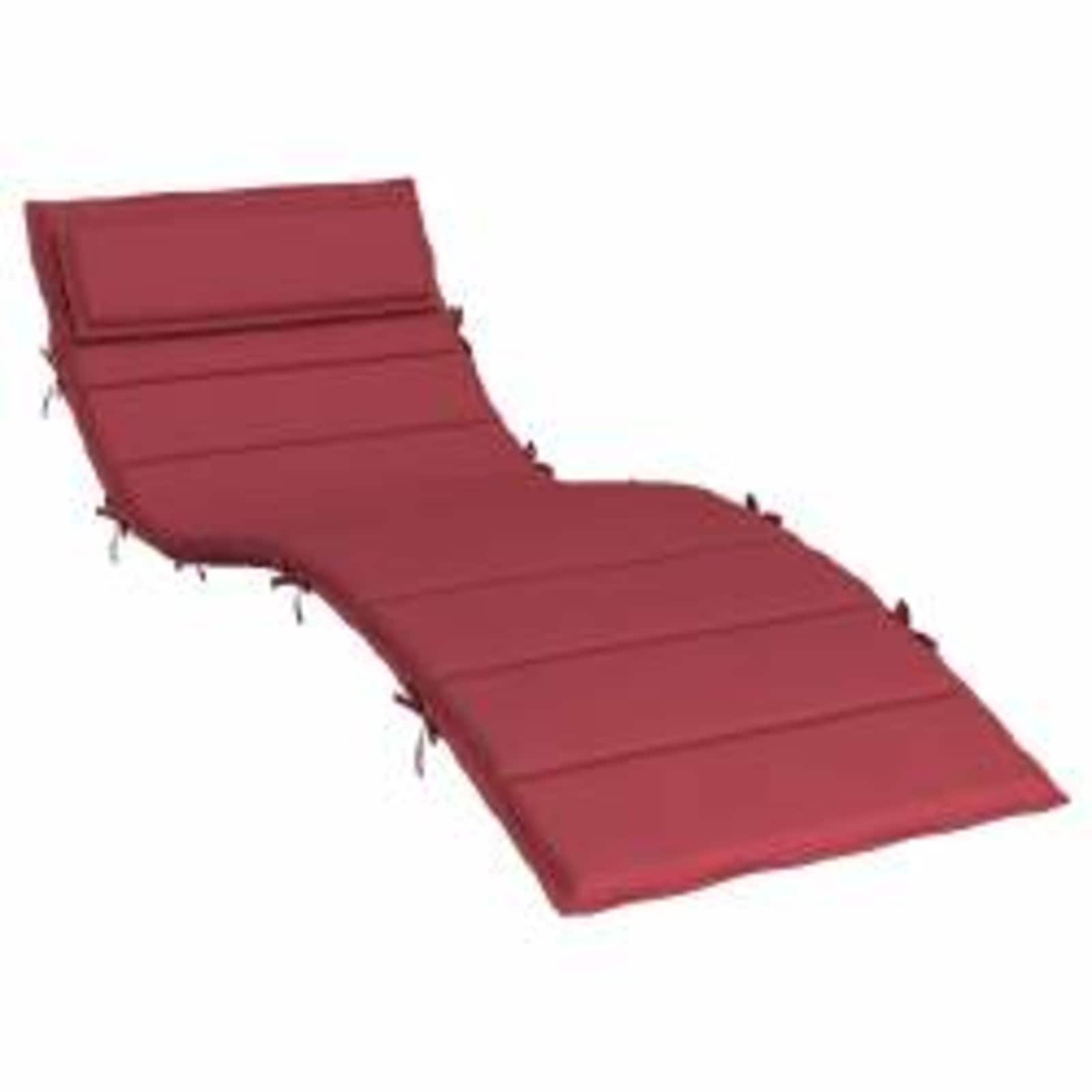 vidaXL Perna de șezlong pentru soare bordo 178 x 60 x 4 cm