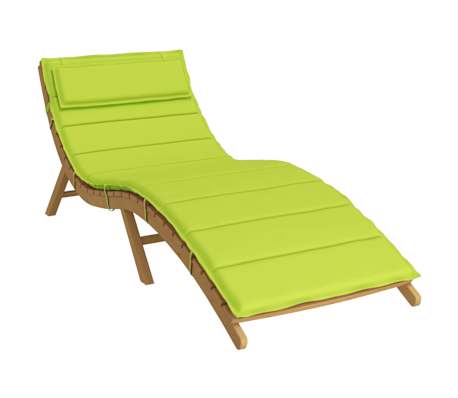 vidaXL Coj&iacute;n para tumbona de sol Verde 178 x 60 x 4 cm Tela Oxford