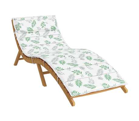 vidaXL Coj&iacute;n para tumbona de sol y verde 178 x 60 x 4 cm Tela Oxford