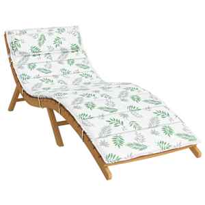 vidaXL Coj&iacute;n para tumbona de sol y verde 178 x 60 x 4 cm Tela Oxford