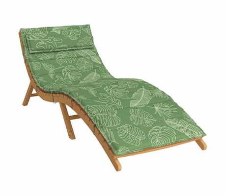 vidaXL Coussin de transat ensoleill&eacute; Vert 178 x 60 x 4 cm Tissu Oxford