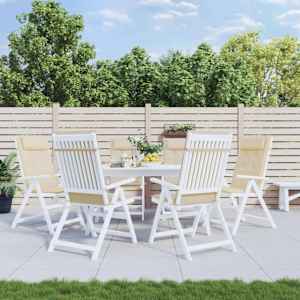 Blazine za stole 6 kosov bež oxford tkanina