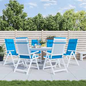 Blazine za stole 6 kosov svetlo modra oxford tkanina