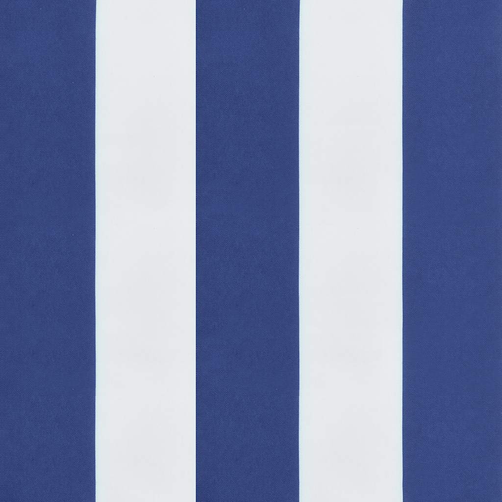 Възглавници за столове с облегалки 2 бр синьо-бели Оксфорд плат