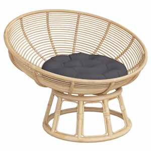 vidaXL Rund dyna antracit &Oslash; 60 x11 cm oxfordtyg