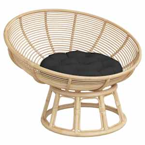 vidaXL rund hynde &Oslash;60x11 cm oxfordstof sort