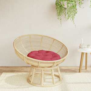 Okrogla blazina vinsko rdeča Ø 60 x 11 cm oxford tkanina