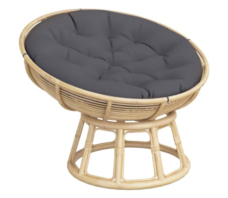 vidaXL Pernă rotundă antracit Ø 100 x11 cm, țesătură Oxford