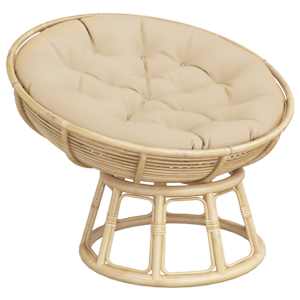 vidaXL Round Cushion Beige Oxford fabric, Hollow fiber &Oslash; 39.4 x 4.3 in