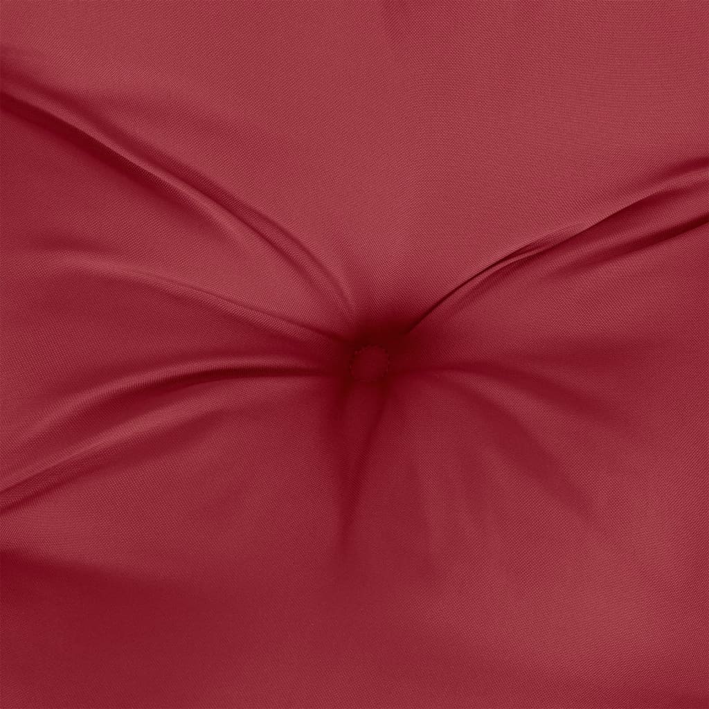 vidaXL Zitkussen rond Ø 100x11 cm oxford stof wijnrood, foto 4