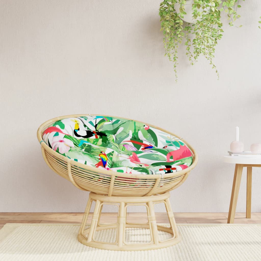 vidaXL rund hynde Ø100x11 cm oxfordstof flerfarvet