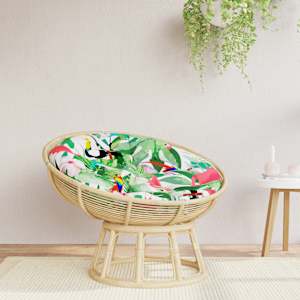 Okrogla blazina večbarvna Ø 100 x 11 cm oxford tkanina