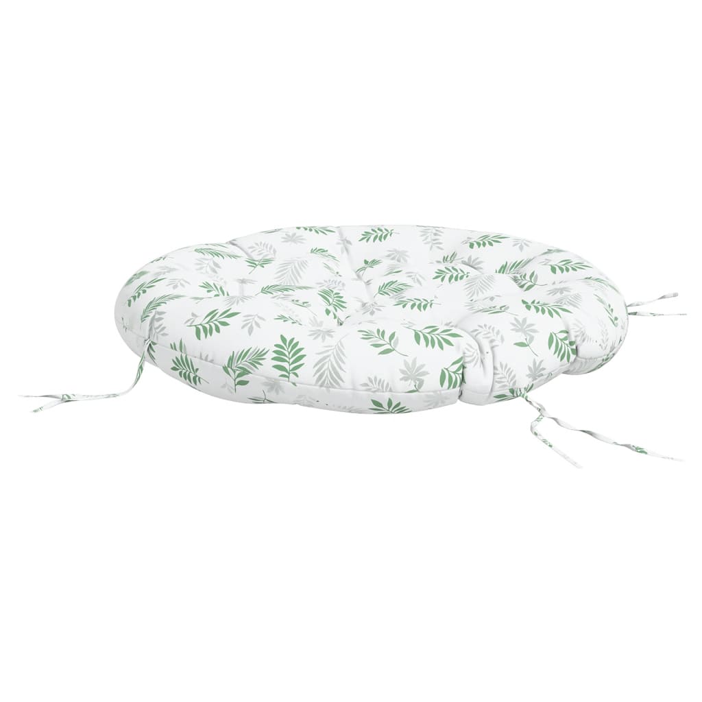 Zitkussen rond bladpatroon Ø 100x11 cm oxford stof image 4