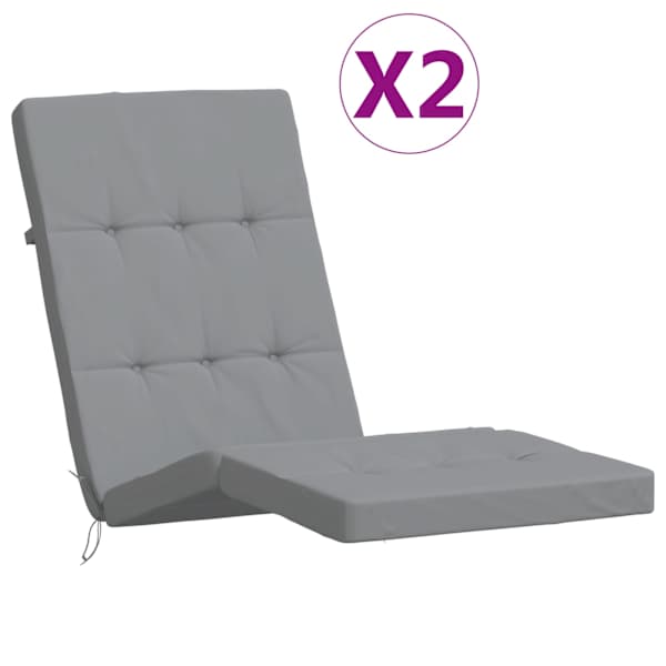 vidaXL terrassitooli istmepadjad 2 tk, hall, oxford kangas
