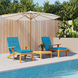 Blazine za ležalnike 2 kosa svetlo modra oxford tkanina