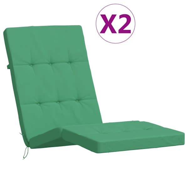 vidaXL terrassitooli istmepadjad 2 tk, roheline, oxford kangas