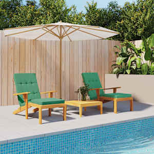 Blazine za ležalnike 2 kosa zelena oxford tkanina