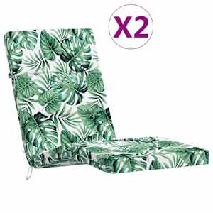 vidaXL terrassitooli istmepadjad 2 tk, lehemuster, oxford kangas