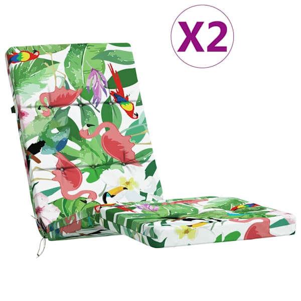 vidaXL terrassitooli istmepadjad 2 tk, mitmev&auml;rviline, kangas