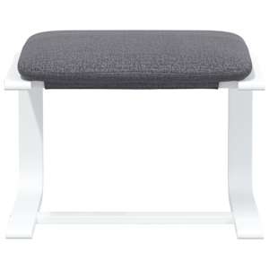 Relaxační křeslo s podnožkou tmavě šedé textil - obrázek 7