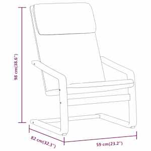 Relaxační křeslo s podnožkou světle šedé textil - obrázek 10