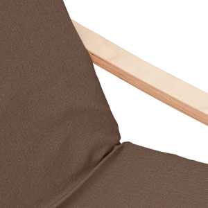 Relaxační křeslo s podnožkou tmavě hnědé textil - obrázek 8